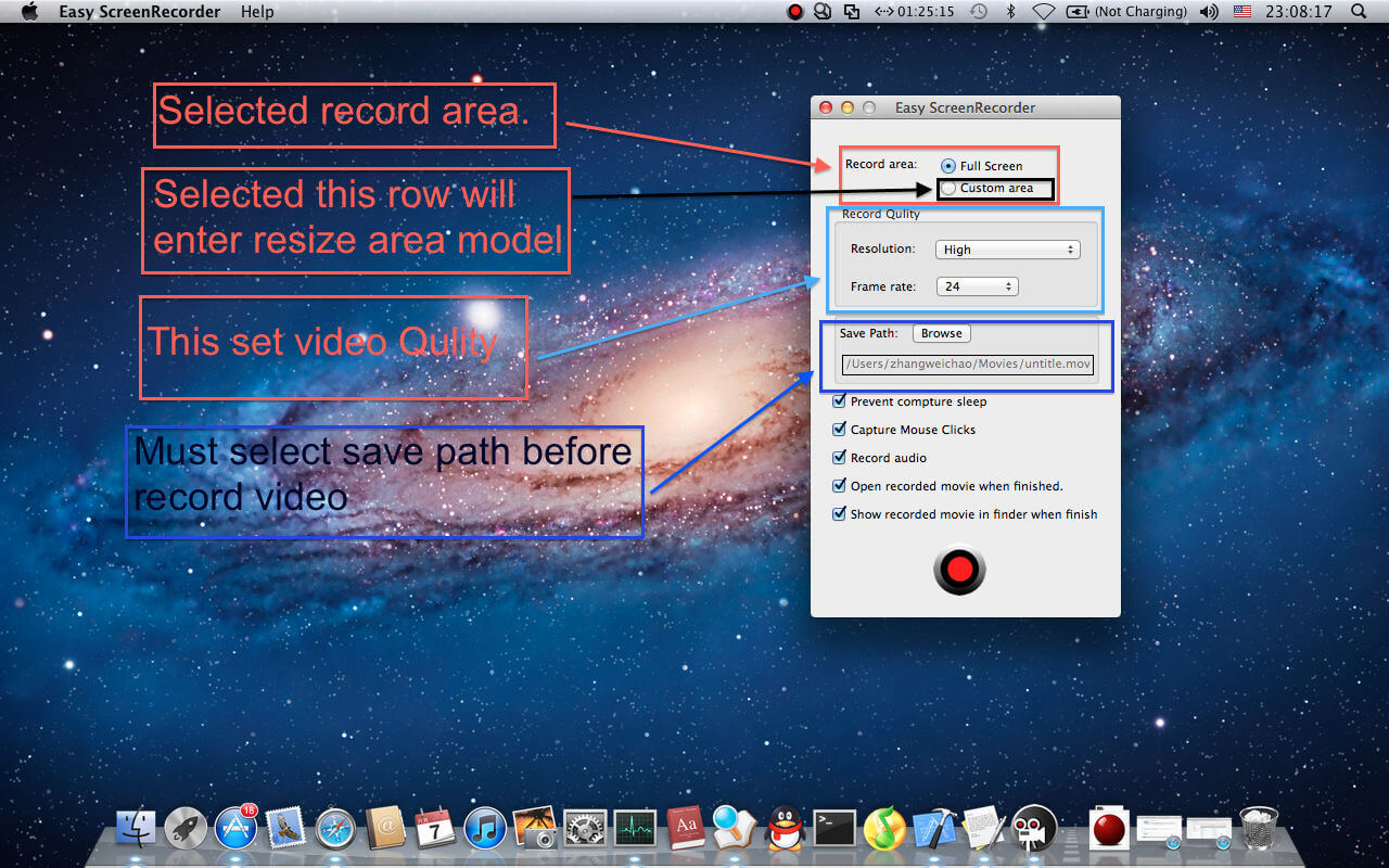 Hd screen recording for mac os x high sierra download